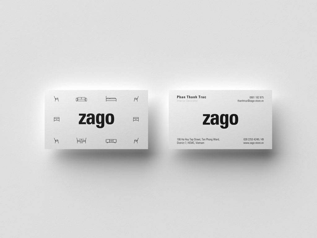 thiết kế name card zago